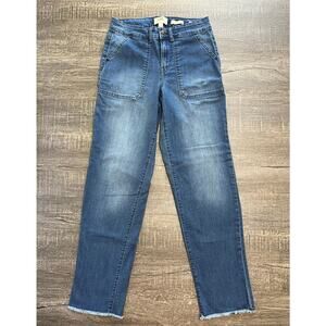 LOGO by Lori Goldstein Boyfriend Jeans, Denim, Size 0